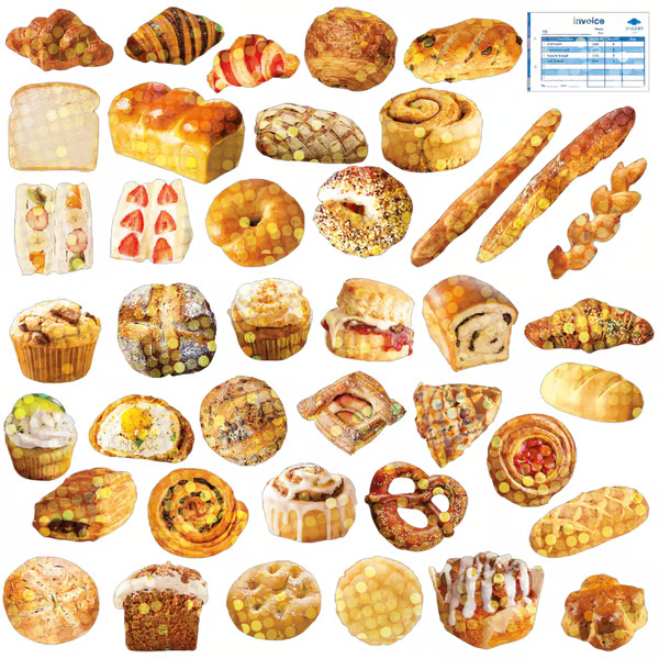 Miniature Shipping Box Flake Sticker Set