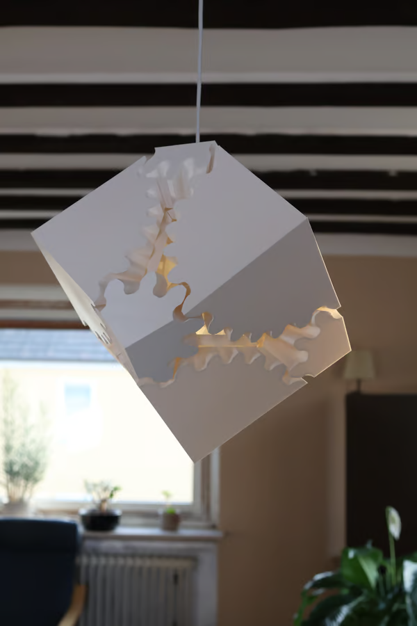 Gear Cube Lamp