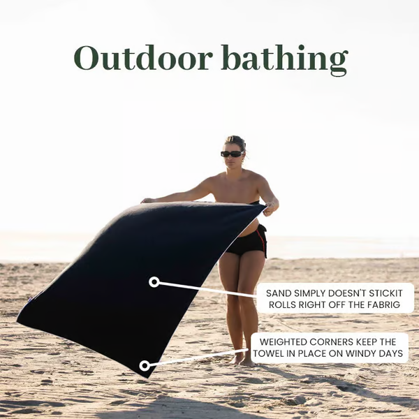 Magnetic bath towel