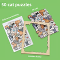 🔥Last 4 hours Sale: Save 50% -🐱Animal Wooden Puzzle