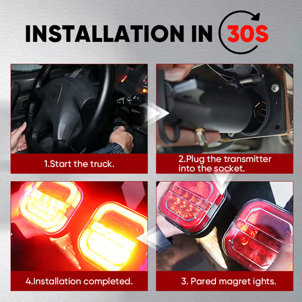 Last Day Promotion 48% OFF - ⚡Wireless Trailer Lights