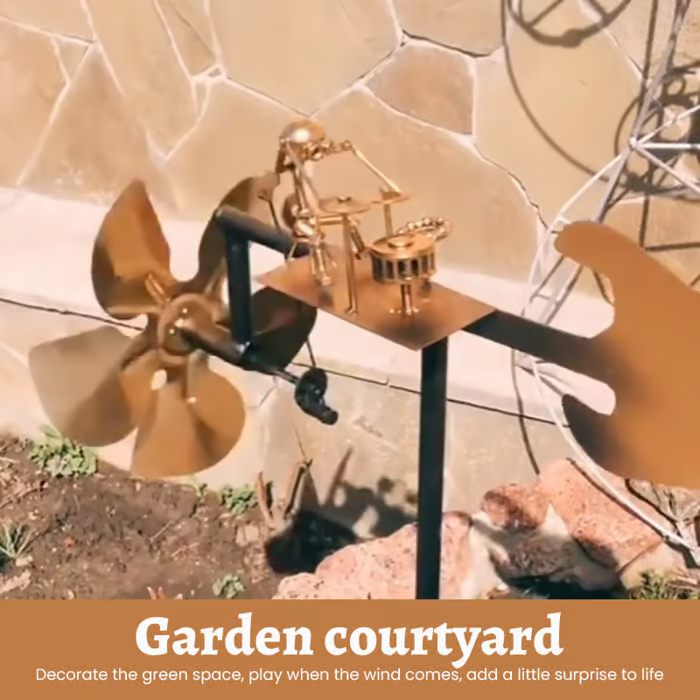 🔥Father's Day Sale 49% OFF - Handmade Metal Rock Band Windmill