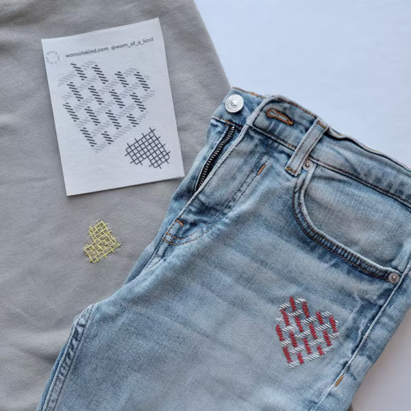 🔥Last Day 49% OFF - 🔥Visible Mending Transfer Sashiko Pattern
