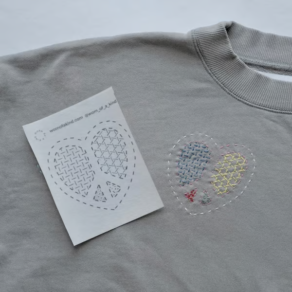 🔥Last Day 49% OFF - 🔥Visible Mending Transfer Sashiko Pattern