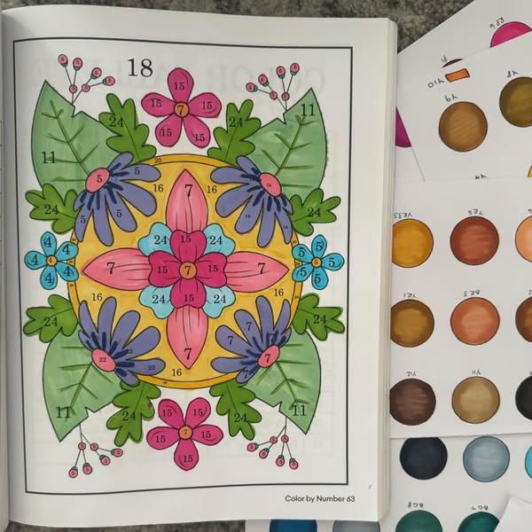 🔥LAST DAY 50% OFF👩🏻‍🎨🎨Anxiety Therapy Coloring Book for Teens & Adults (📚HARDCOVER)