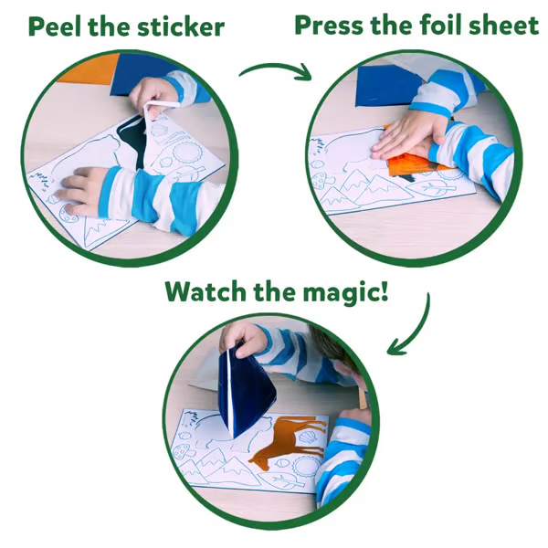 🔥LAST DAY 55% OFF- Foil Fun - Art & Craft Activity 🤲💓No Mess Art Kit