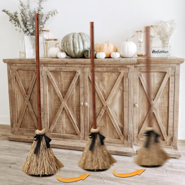 【💥Halloween Sale 49% OFF】🧙‍♀️🪄Floating Witch's Broom –Haunted Dancing Broom