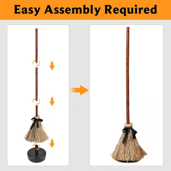 【💥Halloween Sale 49% OFF】🧙‍♀️🪄Floating Witch's Broom –Haunted Dancing Broom