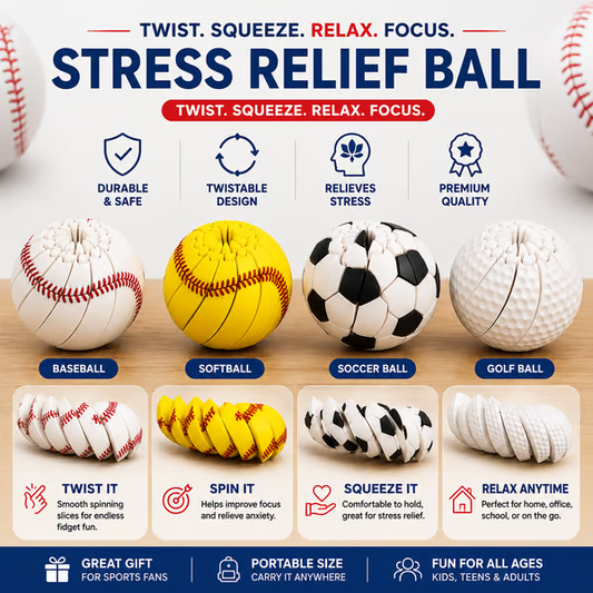 ⚾Last Day 49% OFF - Baseball Fidget Ball Toy