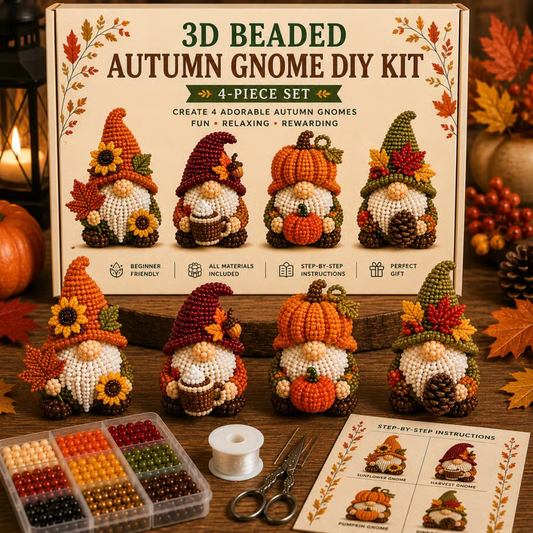 ✨Last Day 49% OFF✨-🧵✨3D Beaded Gnome DIY Kit