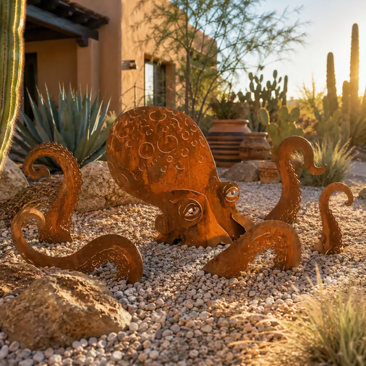 🔥2026 Hot Sale - 🐙Rust Patina Giant Squid Garden Sculpture