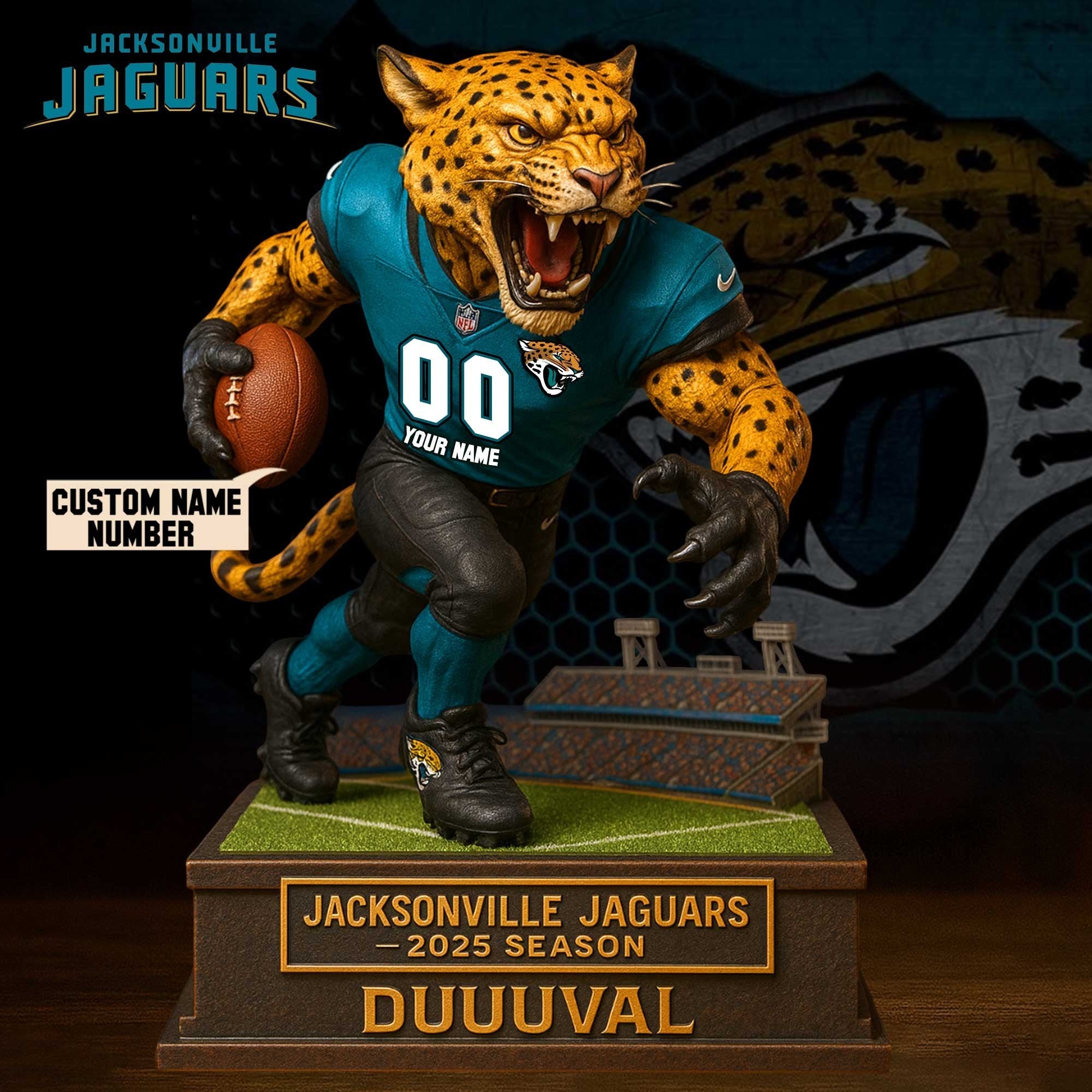 Full Premium NFL X Figure Acrylic Plaque - Best Gifts For Fans