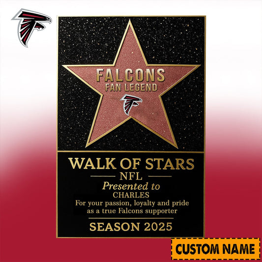 NFL Personalized Walk Of Stars Acrylic Block Plaque Funny Christmas Gift For Family - Limited Edition