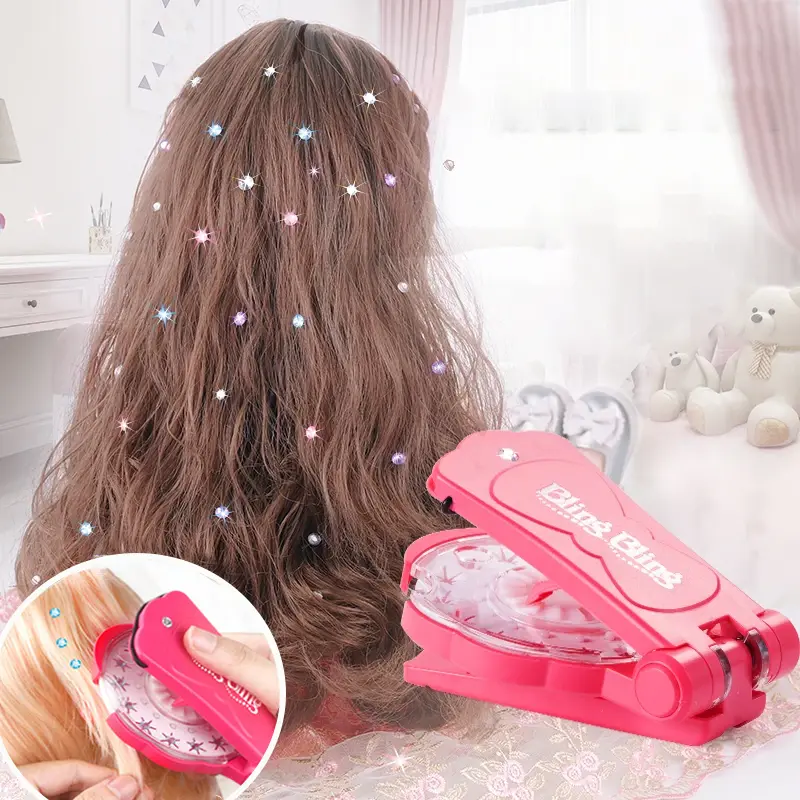 🏆 #1 Bestselling🏆Glitter Diamond Styling Tools Hair Gemstone Styling Set