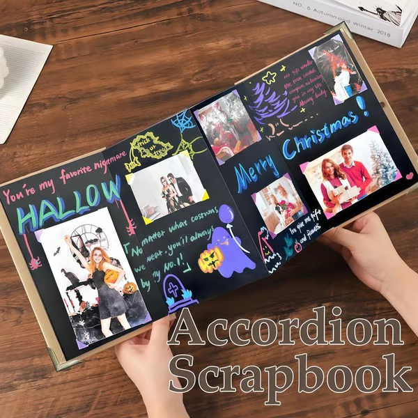 🔥Last Day 50% OFF-✨The Memory Keeper: 99+ Inch Accordion Scrapbook Album📚