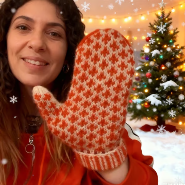 🎅 The "Naughty List" Mittens | Cozy Knit with a Hidden Attitude🖕✨