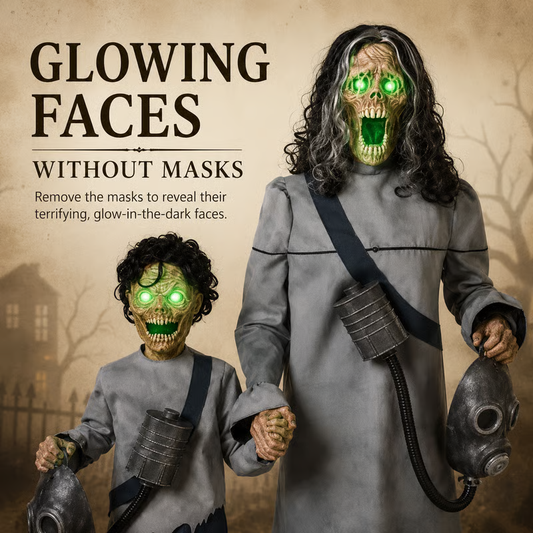 💀 Doomsday Duo Animatronic — The Power Plant Horror Story Your Neighbors Won't Forget 😱 Ideal for Yard & Porch Haunts